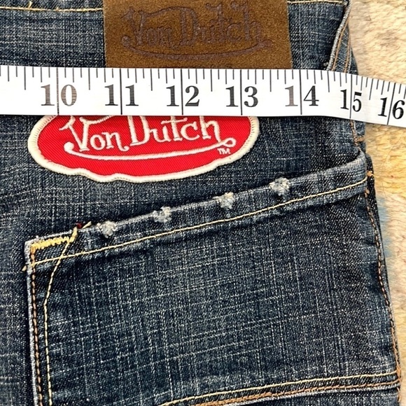 VTG VON DUTCH,DENIM DISTRESSED, Collectable Vintage Apparel,Excellent Con,Size S - Picture 11 of 14